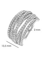 Ring Ti Sento Milano Woman in Silver 12431ZI/58 - 12431ZI/58